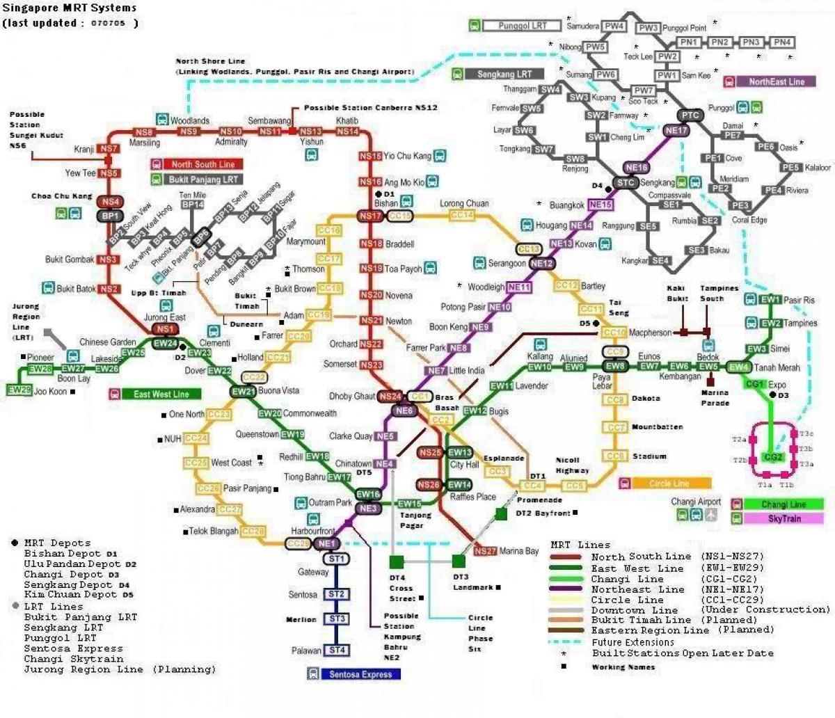 7 stacji metra mapie
