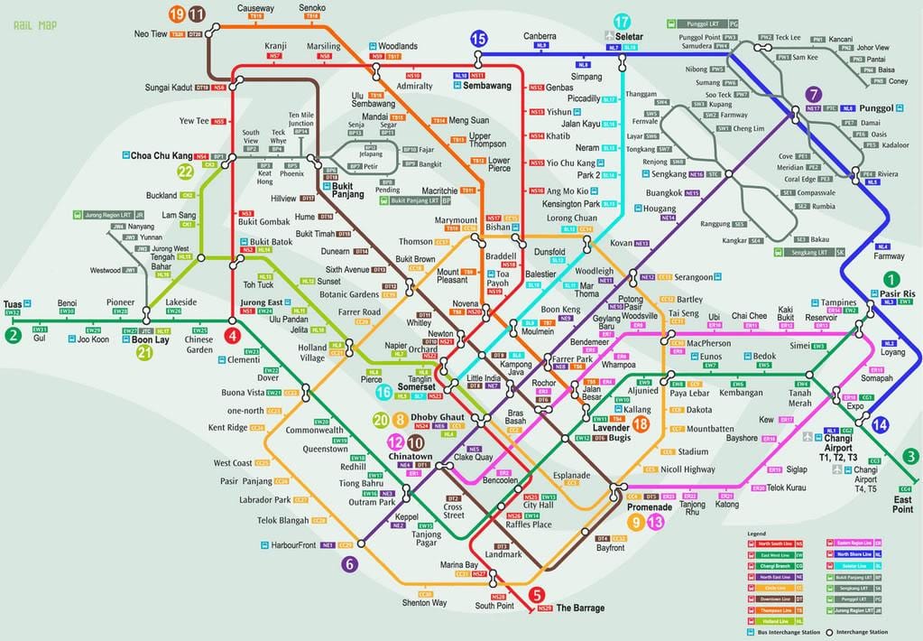 смрт Singapur mapa