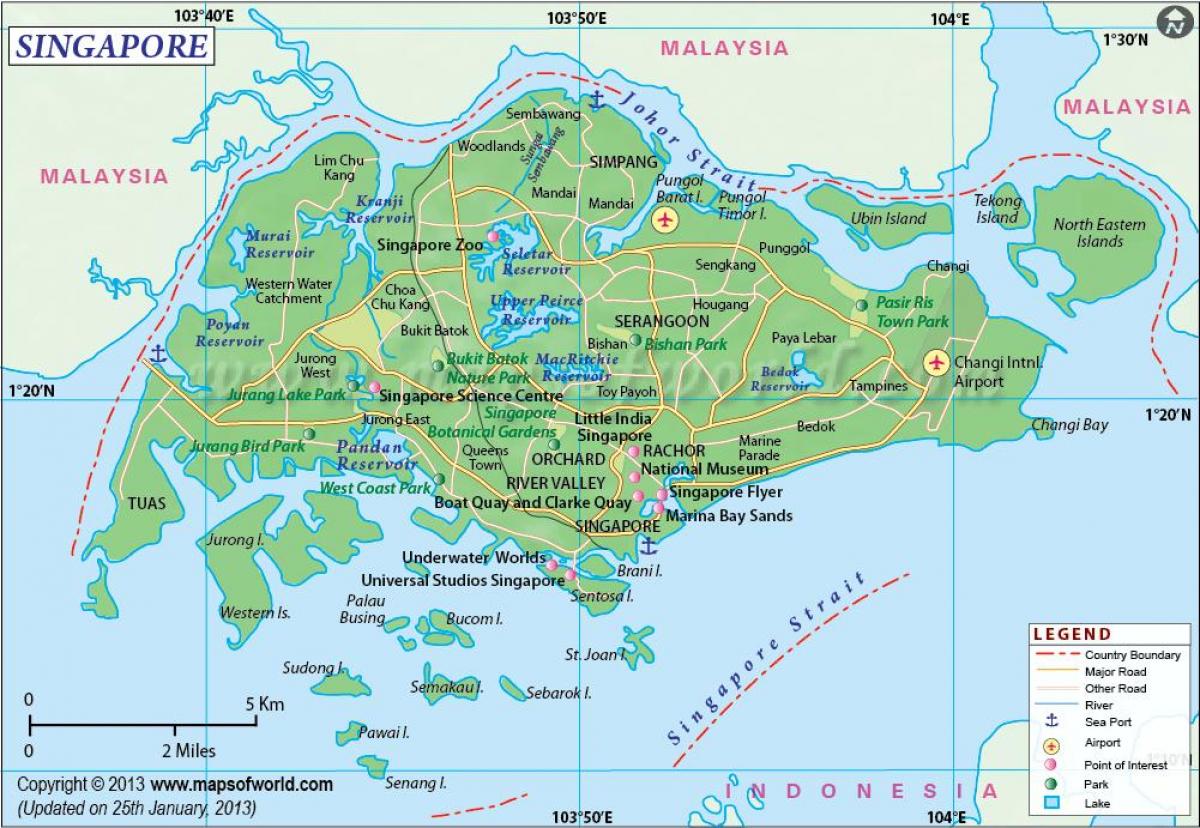 Lokalizacja Singapur na mapie