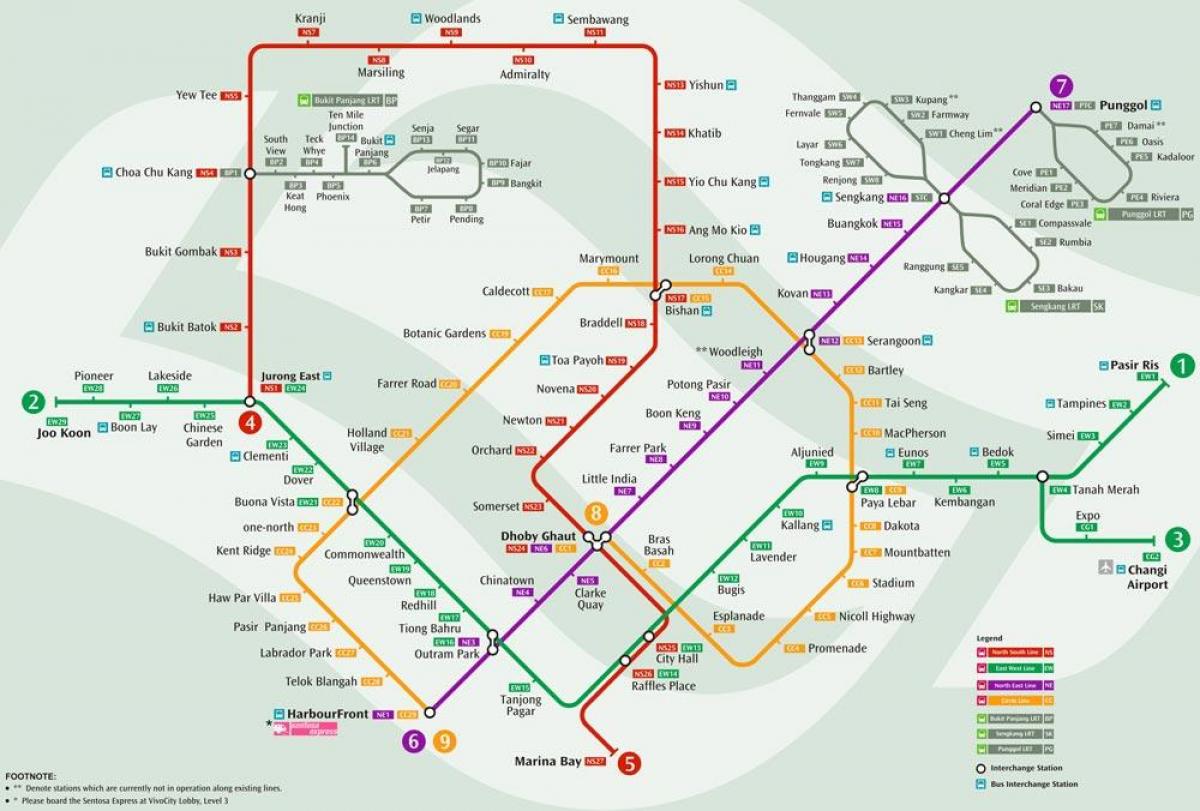 system MRT mapę