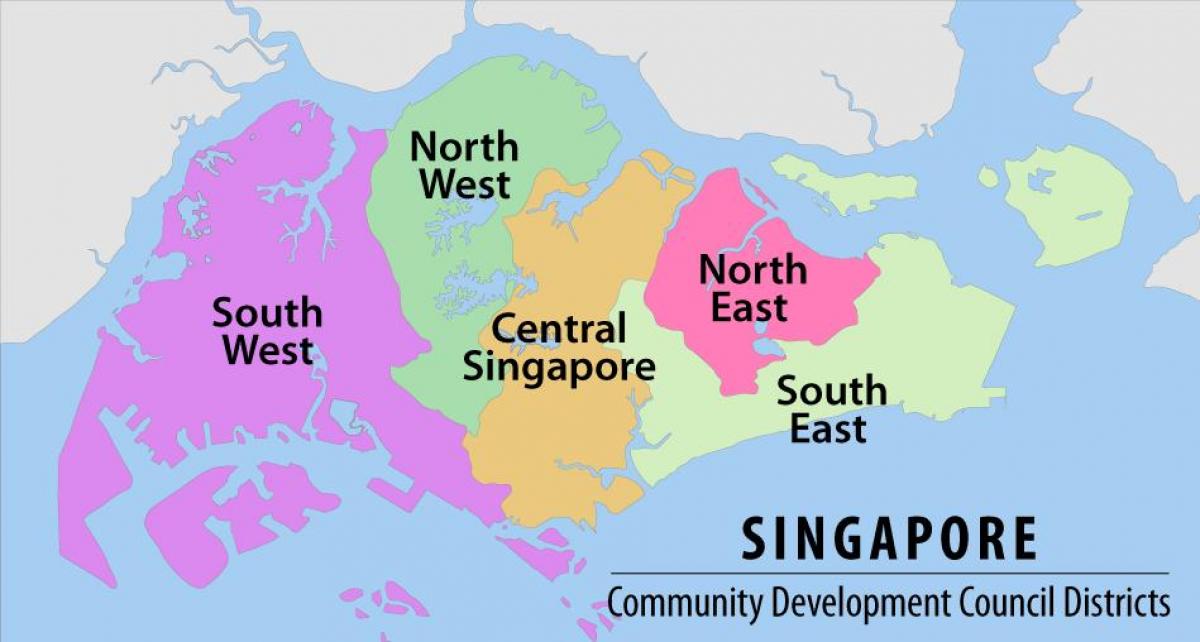 mapa Singapuru