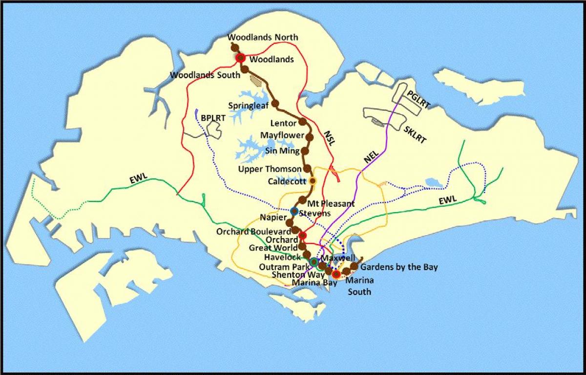 лта MRT mapę