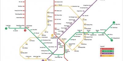 Stacja metra na mapie Singapur