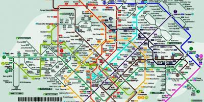 Przyszłość metra na mapie Singapur