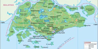 Mapa miasta Singapur