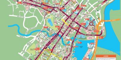 Mapa ulic Singapur